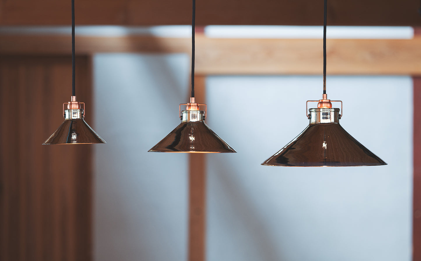 Conical Pendant Light L Mirror