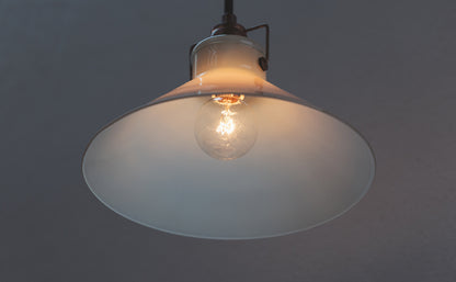 Conical Pendant Light L  White